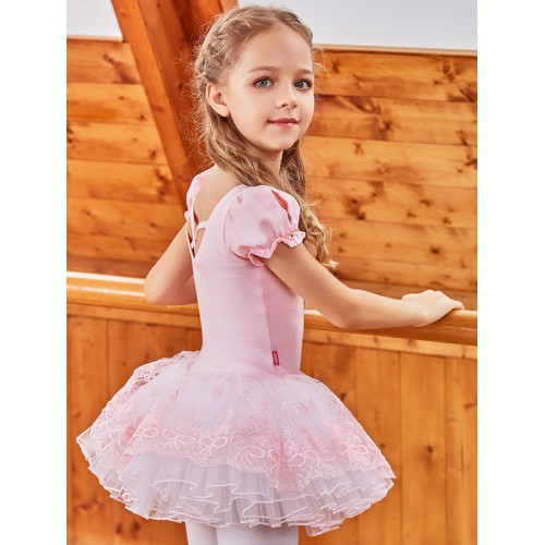 Girls children Pink tutu skirts kids ballet dance dresses children ballet practice clothes TUTU skirt performance clothes